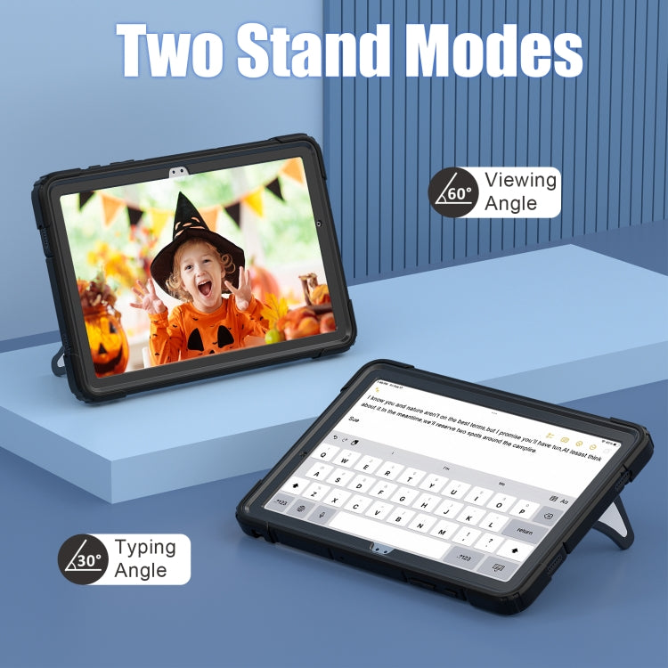 For Samsung Galaxy Tab A11+ / A9+ Spider Silicone Hybrid PC Shockproof Tablet Case(Black) by buy2fix