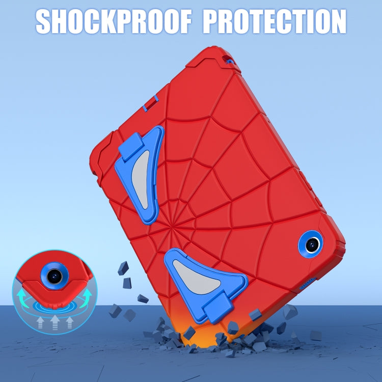 For Samsung Galaxy Tab A11+ / A9+ Spider Silicone Hybrid PC Shockproof Tablet Case(Red Blue) by buy2fix