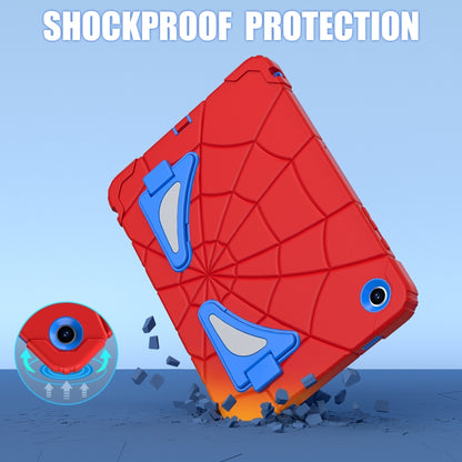 For Samsung Galaxy Tab A11+ / A9+ Spider Silicone Hybrid PC Shockproof Tablet Case(Red Blue) by buy2fix