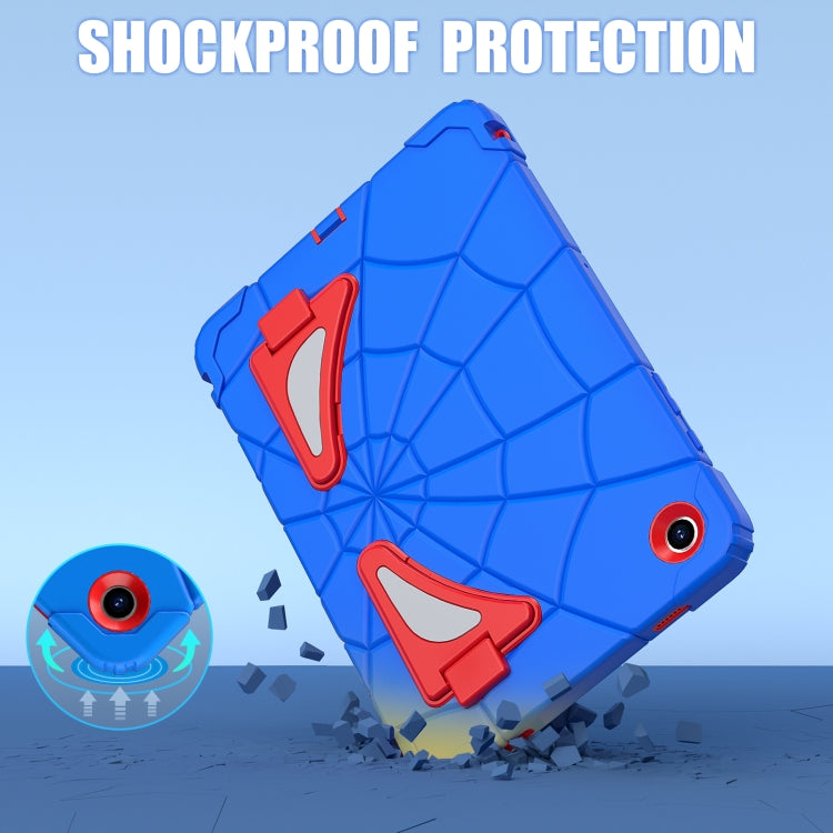 For Samsung Galaxy Tab A11+ / A9+ Spider Silicone Hybrid PC Shockproof Tablet Case(Blue Red) by buy2fix