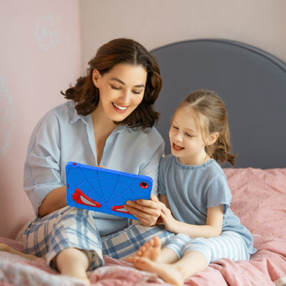 For Samsung Galaxy Tab A11+ / A9+ Spider Silicone Hybrid PC Shockproof Tablet Case(Blue Red) by buy2fix