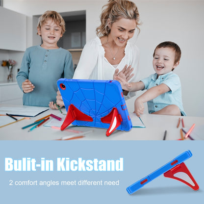 For Samsung Galaxy Tab A11+ / A9+ Spider Silicone Hybrid PC Shockproof Tablet Case(Blue Red) by buy2fix