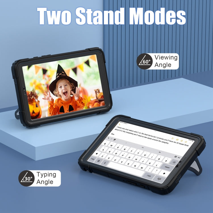 For Samsung Galaxy Tab A9 Spider Silicone Hybrid PC Shockproof Tablet Case(Black) by buy2fix