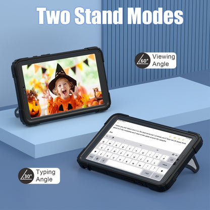 For Samsung Galaxy Tab A9 Spider Silicone Hybrid PC Shockproof Tablet Case(Black) by buy2fix