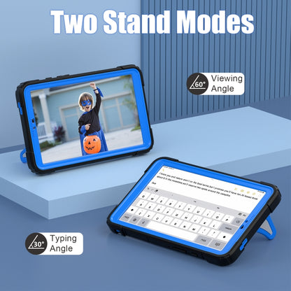 For Samsung Galaxy Tab A9 Spider Silicone Hybrid PC Shockproof Tablet Case(Black Blue) by buy2fix