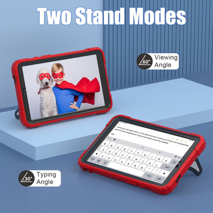 For Samsung Galaxy Tab A9 Spider Silicone Hybrid PC Shockproof Tablet Case(Red Black) by buy2fix