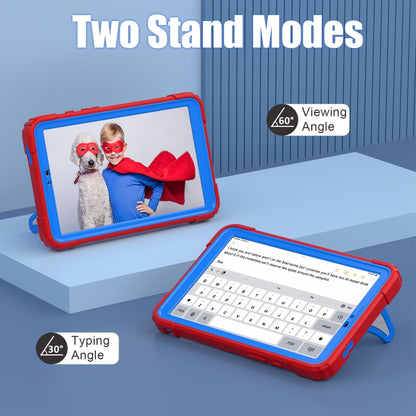 For Samsung Galaxy Tab A9 Spider Silicone Hybrid PC Shockproof Tablet Case(Red Blue) by buy2fix