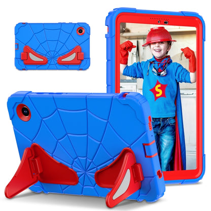 For Samsung Galaxy Tab A9 Spider Silicone Hybrid PC Shockproof Tablet Case(Blue Red) by buy2fix