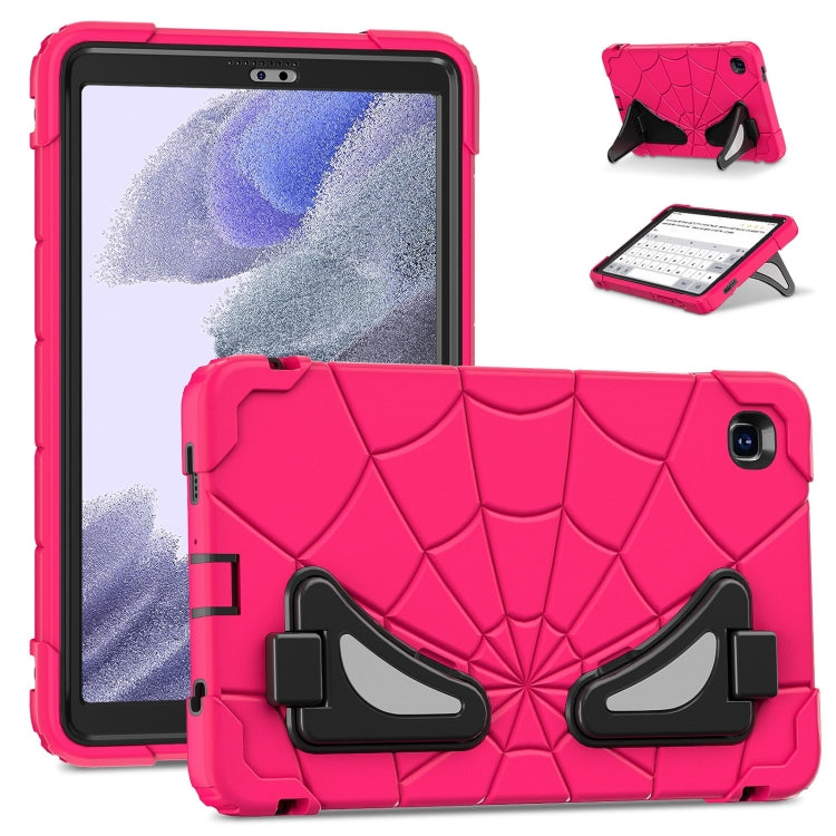 For Samsung Galaxy Tab A7 Lite T220 Spider Silicone Hybrid PC Shockproof Tablet Case(Strawberry Black) by buy2fix