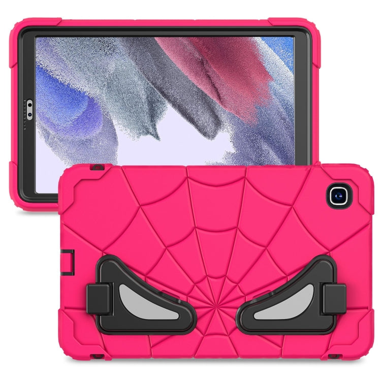 For Samsung Galaxy Tab A7 Lite T220 Spider Silicone Hybrid PC Shockproof Tablet Case(Strawberry Black) by buy2fix