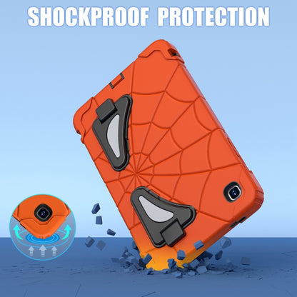For Samsung Galaxy Tab A7 Lite T220 Spider Silicone Hybrid PC Shockproof Tablet Case(Orange Black) by buy2fix