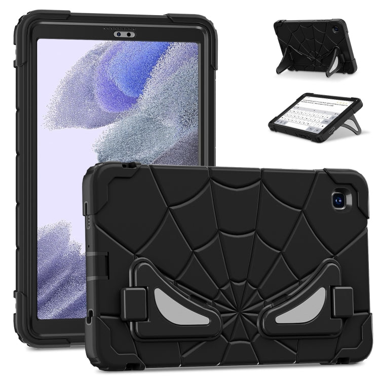 For Samsung Galaxy Tab A7 Lite T220 Spider Silicone Hybrid PC Shockproof Tablet Case(Black) by buy2fix