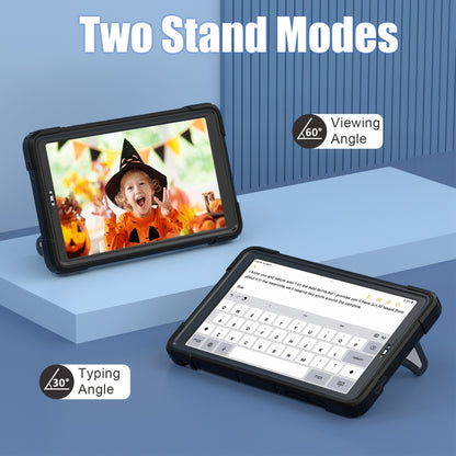 For Samsung Galaxy Tab A7 Lite T220 Spider Silicone Hybrid PC Shockproof Tablet Case(Black) by buy2fix