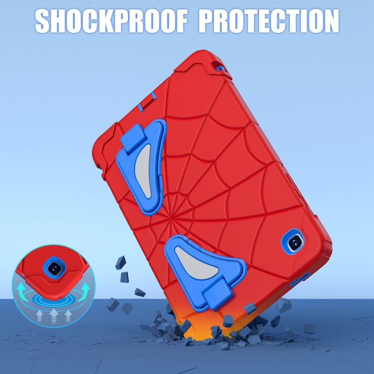 For Samsung Galaxy Tab A7 Lite T220 Spider Silicone Hybrid PC Shockproof Tablet Case(Red Blue) by buy2fix
