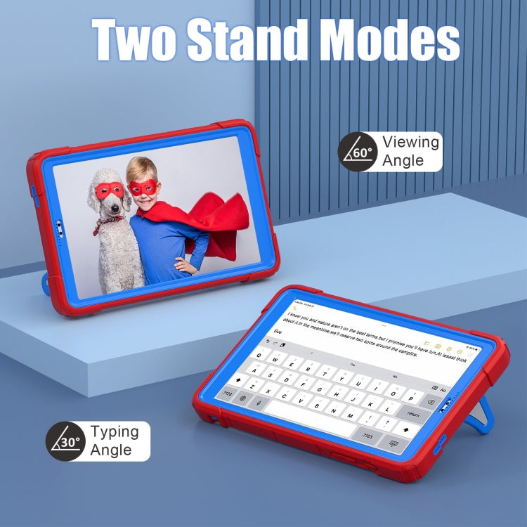 For Samsung Galaxy Tab A7 Lite T220 Spider Silicone Hybrid PC Shockproof Tablet Case(Red Blue) by buy2fix