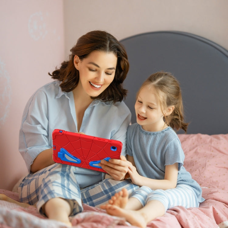 For Samsung Galaxy Tab A7 Lite T220 Spider Silicone Hybrid PC Shockproof Tablet Case(Red Blue) by buy2fix