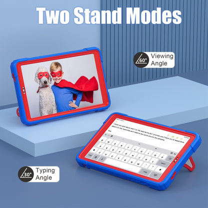 For Samsung Galaxy Tab A7 Lite T220 Spider Silicone Hybrid PC Shockproof Tablet Case(Blue Red) by buy2fix