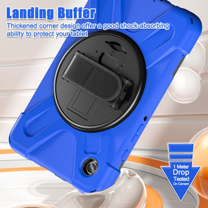 For Samsung Galaxy Tab A9 Rotary Handle Grab TPU + PC Tablet Case(Blue) - Galaxy Tab A9 by buy2fix | Online Shopping UK | buy2fix