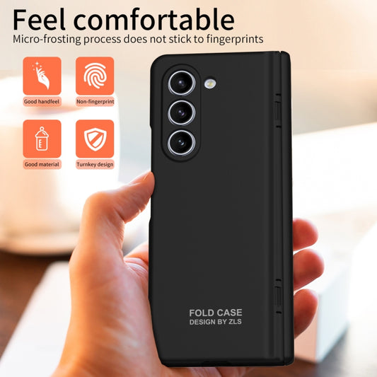 For Samsung Galaxy Z Fold5 Extraordinary Series Hinged Folding Full Phone Case(Black) - Galaxy Z Fold5 Cases by buy2fix | Online Shopping UK | buy2fix