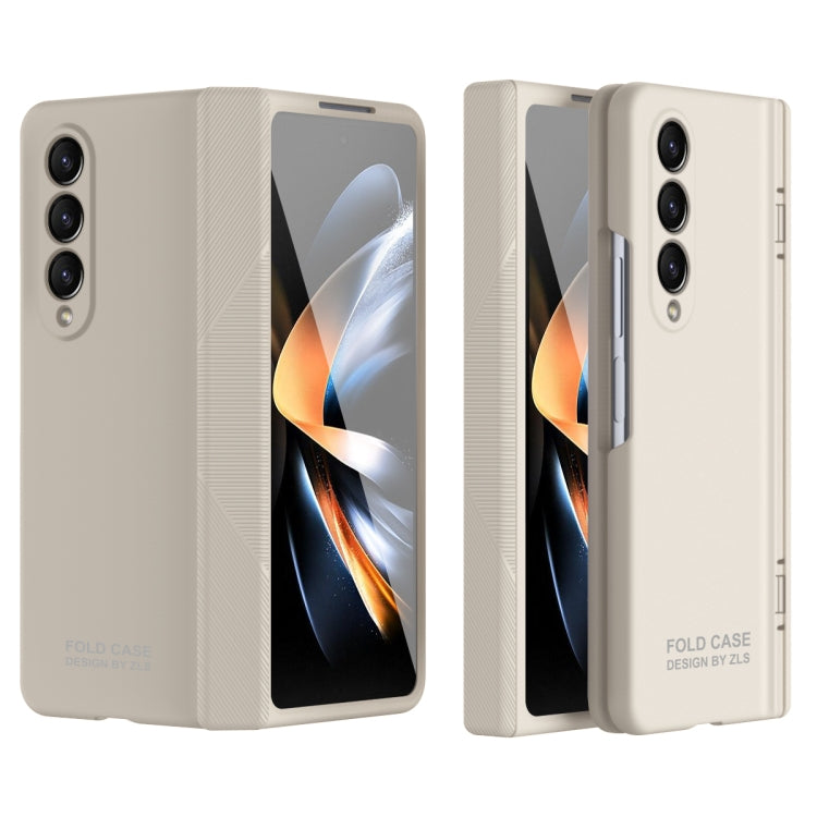For Samsung Galaxy Z Fold4 5G Extraordinary Series Hinged Folding Full Phone Case(White) - Galaxy Z Fold4 5G Cases by buy2fix | Online Shopping UK | buy2fix