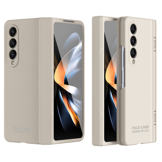 For Samsung Galaxy Z Fold4 5G Extraordinary Series Hinged Folding Full Phone Case(White) - Galaxy Z Fold4 5G Cases by buy2fix | Online Shopping UK | buy2fix