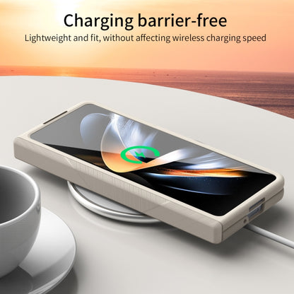For Samsung Galaxy Z Fold4 5G Extraordinary Series Hinged Folding Full Phone Case(White) - Galaxy Z Fold4 5G Cases by buy2fix | Online Shopping UK | buy2fix