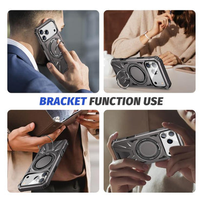 For iPhone 17 Pro Max MagSafe Magnetic Shockproof Phone Case with Ring Holder(Dark Grey) - iPhone 17 Pro Max Cases by buy2fix | Online Shopping UK | buy2fix