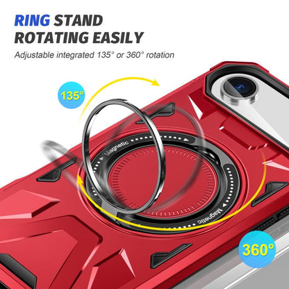 For iPhone Air MagSafe Magnetic Shockproof Phone Case with Ring Holder(Red) - iPhone Air Cases by buy2fix | Online Shopping UK | buy2fix