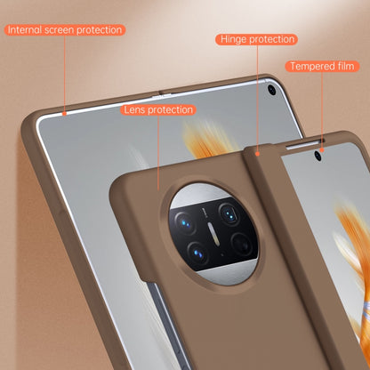 For Huawei Mate X3 Extraordinary Series Hinged Folding Full Coverage Phone Case with Pen Slot & Stylus(White) - Huawei Cases by buy2fix | Online Shopping UK | buy2fix