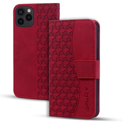 For iPhone 16 Pro Max Business Diamond Buckle Leather Phone Case with Lanyard(Wine Red) by buy2fix