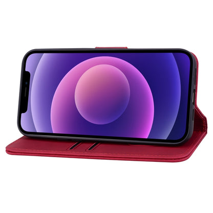 For iPhone 16 Pro Max Business Diamond Buckle Leather Phone Case with Lanyard(Wine Red) by buy2fix