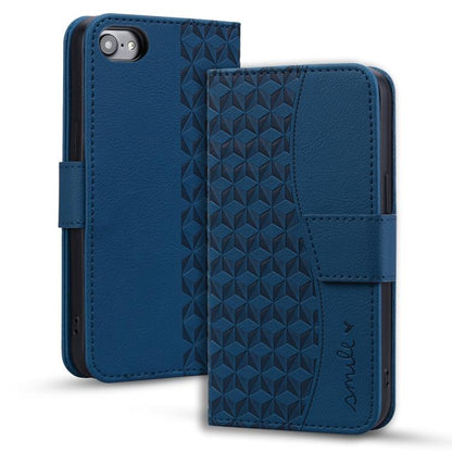 For iPhone 16e Business Diamond Buckle Leather Phone Case with Lanyard(Royal Blue) - iPhone 16e Cases by buy2fix | Online Shopping UK | buy2fix