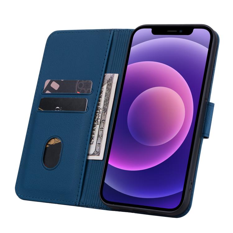 For iPhone Air Business Diamond Buckle Leather Phone Case with Lanyard(Royal Blue) - iPhone Air Cases by buy2fix | Online Shopping UK | buy2fix