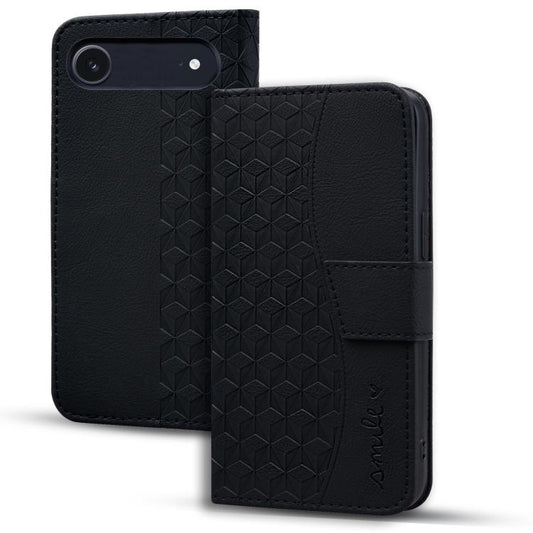 For iPhone Air Business Diamond Buckle Leather Phone Case with Lanyard(Black) - iPhone Air Cases by buy2fix | Online Shopping UK | buy2fix