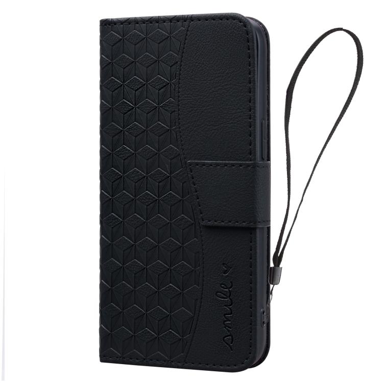 For iPhone Air Business Diamond Buckle Leather Phone Case with Lanyard(Black) - iPhone Air Cases by buy2fix | Online Shopping UK | buy2fix