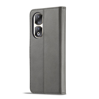 For Honor 90 Pro LC.IMEEKE Calf Texture Leather Phone Case(Grey) - Honor Cases by LC.IMEEKE | Online Shopping UK | buy2fix