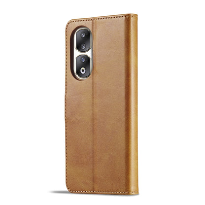 For Honor 90 Pro LC.IMEEKE Calf Texture Leather Phone Case(Brown) - Honor Cases by LC.IMEEKE | Online Shopping UK | buy2fix