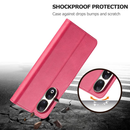 For Honor 90 LC.IMEEKE Calf Texture Leather Phone Case(Red) - Honor Cases by LC.IMEEKE | Online Shopping UK | buy2fix