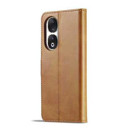 For Honor 90 LC.IMEEKE Calf Texture Leather Phone Case(Brown) - Honor Cases by LC.IMEEKE | Online Shopping UK | buy2fix