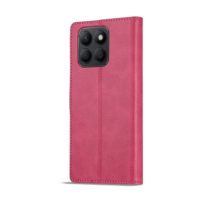 For Honor X8b LC.IMEEKE Calf Texture Leather Phone Case(Red) - Honor Cases by LC.IMEEKE | Online Shopping UK | buy2fix