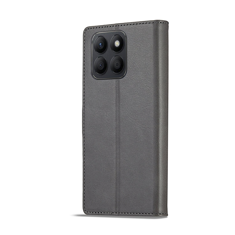 For Honor X8b LC.IMEEKE Calf Texture Leather Phone Case(Grey) - Honor Cases by LC.IMEEKE | Online Shopping UK | buy2fix