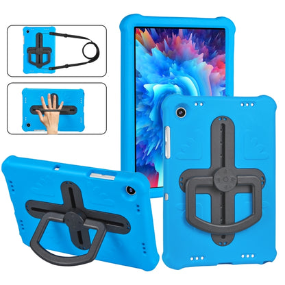 For Samsung Galaxy Tab A9+ / A11+ Shield 360 Rotation Handle EVA Shockproof PC Tablet Case(Blue Black) - Galaxy Tab A9+ by buy2fix | Online Shopping UK | buy2fix