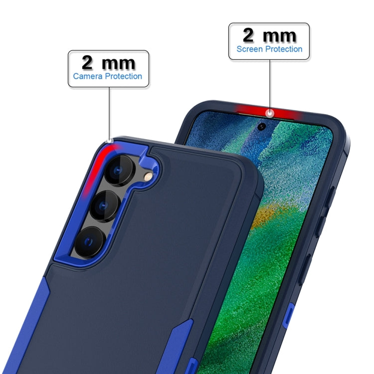 For Samsung Galaxy S25+ / S24+ 5G Magnetic 2 in 1 PC Hybrid TPU Phone Case(Blue+Blue Green) - Galaxy S24+ 5G Cases by buy2fix | Online Shopping UK | buy2fix