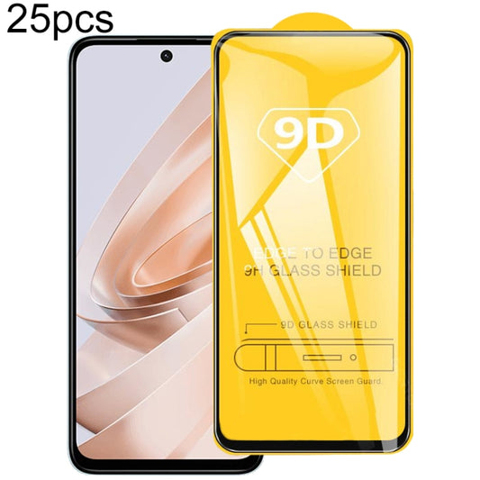 For Xiaomi Redmi 13 4G / Note 13R 25pcs 9D Full Glue Screen Tempered Glass Film -  by buy2fix | Online Shopping UK | buy2fix