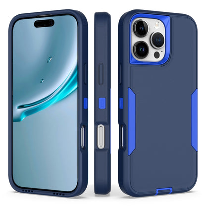 For iPhone 16 Pro Max 2 in 1 PC Hybrid TPU Phone Case(Royal Blue+Dark Blue) by buy2fix