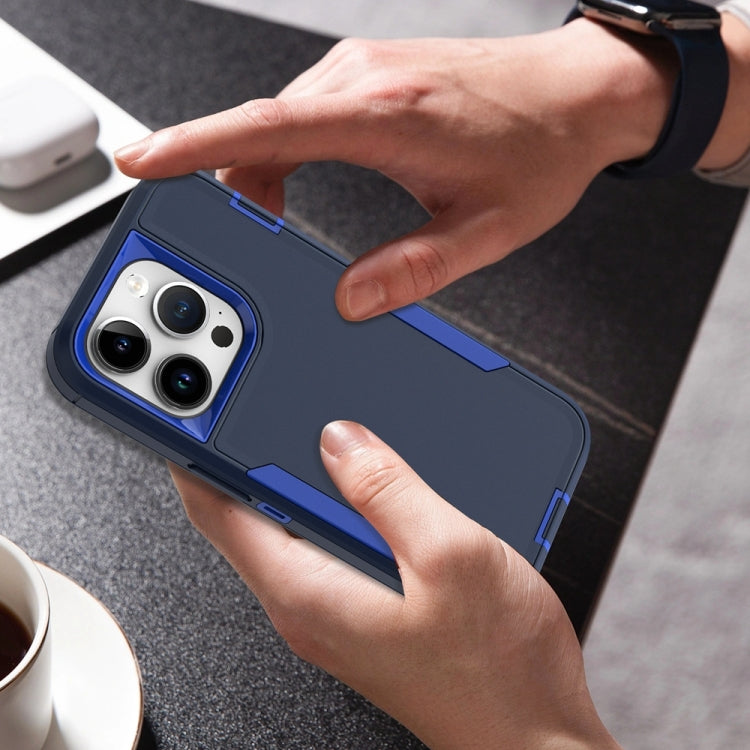 For iPhone 16 Pro Max 2 in 1 Magnetic PC + TPU Phone Case(Royal Blue+Dark Blue) - iPhone 16 Pro Max Cases by buy2fix | Online Shopping UK | buy2fix