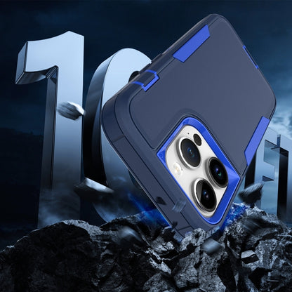 For iPhone 16 2 in 1 Magnetic PC + TPU Phone Case(Royal Blue+Dark Blue) - iPhone 16 Cases by buy2fix | Online Shopping UK | buy2fix