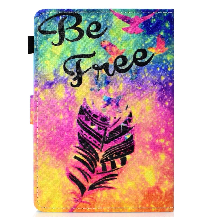 For 7 inch Universal Colored Drawing Stitching Leather Tablet Case(Feather) - 7 inch by buy2fix | Online Shopping UK | buy2fix