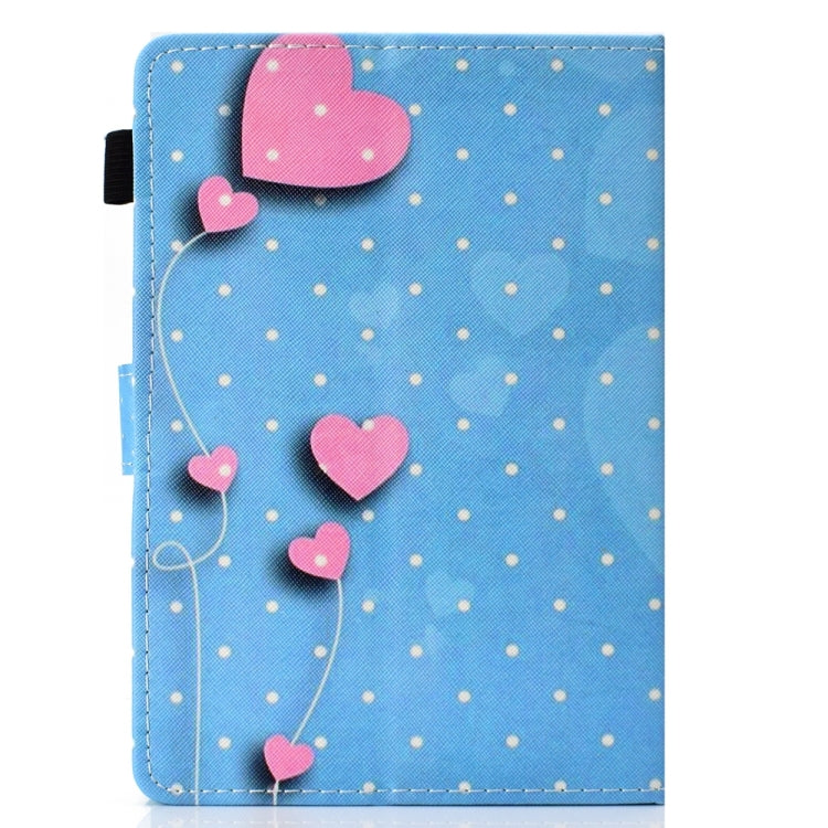 For 7 inch Universal Colored Drawing Stitching Leather Tablet Case(Love) - 7 inch by buy2fix | Online Shopping UK | buy2fix