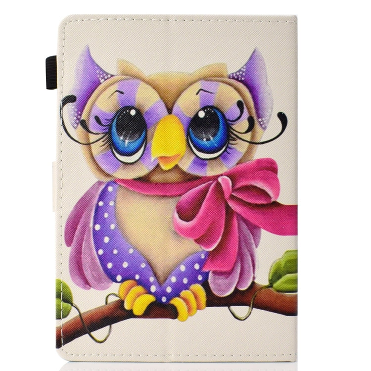 For 7 inch Universal Colored Drawing Stitching Leather Tablet Case(Owl) - 7 inch by buy2fix | Online Shopping UK | buy2fix